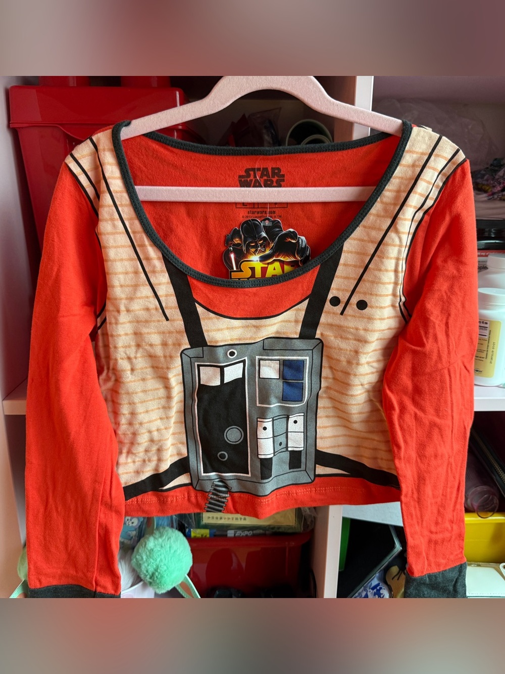Star Wars WeLoveFine X-Wing Pilot Costume Long Sleeve Top Women’s Large NWT